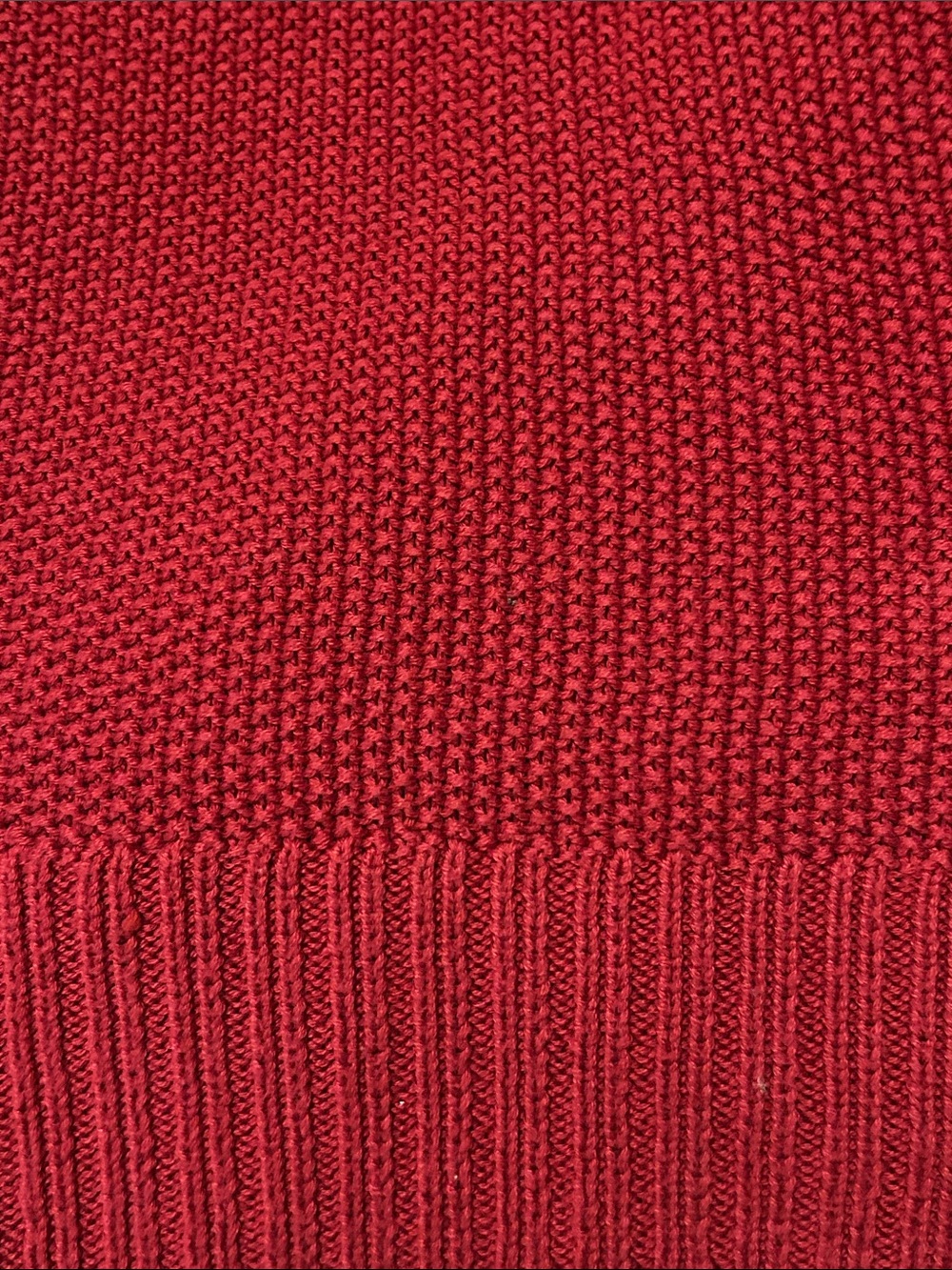 Lucky Brand Women's Crimson V-Neck Knit Sweater cotton & acrylic blend size L - Picture 8 of 10